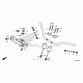 Схема узла: Руль (4) для Honda VT750 Shadow RS