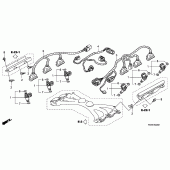Схема узла: Впрыскиватель для Honda GL1800 Gold Wing