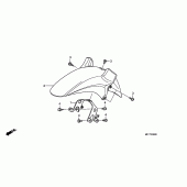 Схема вузла: Переднє крило для Honda XL700V Transalp