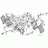 Схема вузла: Радіатор для Honda XL1000V Varadero
