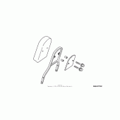 Схема вузла: Chrome backrest with pad (tall) для Honda VTX1300