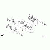 Схема узла: Gearshaft drum для Honda VT600 Shadow VLX