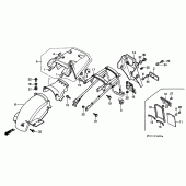 Схема узла: Заднее крыло для Honda XRV750 Africa Twin