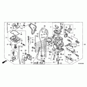 Схема узла: Карбюратор для Honda CRF250 CRF250X