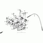 Схема вузла: Клапанна кришка для Honda XR250