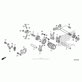 Схема вузла: Копірний вал & Вилки & Вал перемикання для Honda CRF150 CRF150RB
