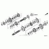 Схема узла: Трансмиссия для Honda CTX1300