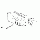 Схема вузла: Панель приладів (DK / ED / U) для Honda XR400