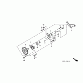Схема вузла: Масляний насос для Honda NX250