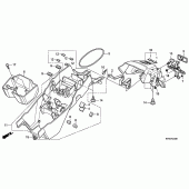 Схема узла: Заднее крыло (VTR250-ED,F) для Honda VTR250 VTR