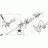 Схема узла: Масляный насос для Honda GL1500 Gold Wing Interstate