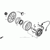 Схема вузла: Генератор для Honda VT1100 Shadow