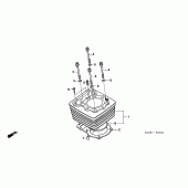 Схема вузла: Циліндр для Honda XR250