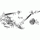 Схема вузла: Комплектуючі карбюратора для Honda VT1100 Shadow