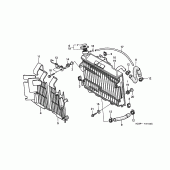 Схема узла: Радиатор для Honda CR250