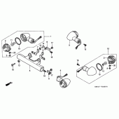 Схема вузла: Поворотники для Honda VT750 Shadow ACE