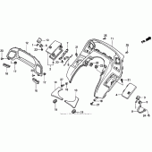 Схема узла: Приборная панель для Honda PC800 Pacific Coast