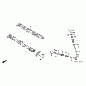 Схема вузла: Шток & Клапан для Honda CBR600 CBR600F