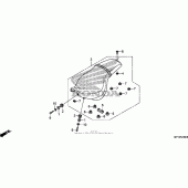 Схема вузла: Сидіння для Honda VT1300 Stateline