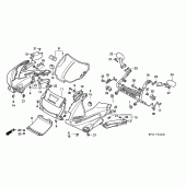 Схема вузла: Передній обтічник для Honda CBR600 CBR600F