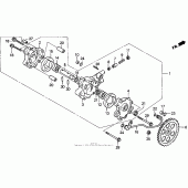 Схема вузла: Масляний насос для Honda XR650