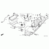 Схема узла: Battery ( 03- 04) для Honda CBR600 CBR600RR