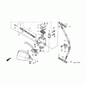 Схема вузла: Передній гальмівний циліндр для Honda XL1000V Varadero