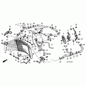 Схема вузла: Радіатор для Honda CBR600 CBR600RR