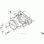 Схема узла: Right crankcase cover 92-96 для Honda CR250