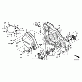 Схема вузла: Right crankcase cover + water pump для Honda CRF250 CRF250R
