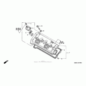 Схема вузла: Клапанна кришка для Honda CBR600 CBR600F4i