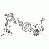 Схема вузла: Генератор для Honda VTX1800