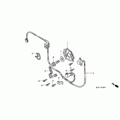 Схема вузла: Генератор імпульсів (VT1100CS / CT / C2S / C2T) для Honda VT1100 Shadow