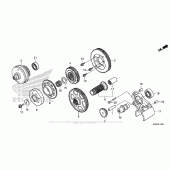 Схема вузла: Primary Drive Gear для Honda GL1800 Gold Wing Valkyrie