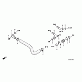 Схема вузла: Труба водна для Honda NSA700 DN-01