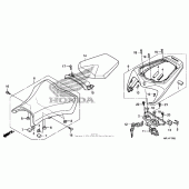 Схема вузла: Сидіння для Honda CBR1000 CBR1000RR Fireblade