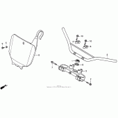 Схема узла: Руль 95-96 для Honda CR250