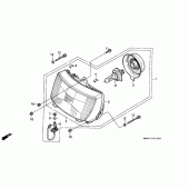 Схема узла: Фара для Honda CBR600 CBR600F Hurricane