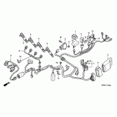 Схема вузла: Електрообладнання (1) для Honda CBR600 CBR600F