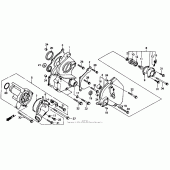 Схема вузла: Водяний насос для Honda CBR1000 CBR1000F Hurricane