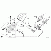 Схема вузла: Сидіння для Honda CB300F