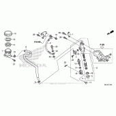 Схема вузла: Задній гальмівний циліндр для Honda VFR1200 Crosstourer