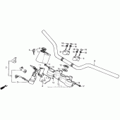 Схема вузла: Кермо для Honda NX250