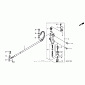 Схема вузла: Задній гальмівний циліндр для Honda CRF450 CRF450R