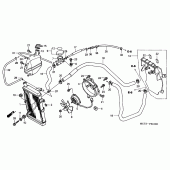 Схема узла: Радиатор для Honda FJS600 Silver Wing
