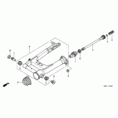 Схема узла: Задний рычаг (Маятник) для Honda VTX1800