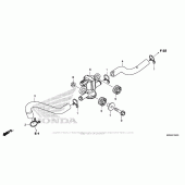 Схема вузла: Air Injection Solenoid Valve для Honda CBR500 CBR500R