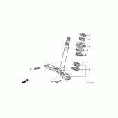 Схема вузла: Рульова траверса для Honda CB600F Hornet