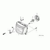Схема узла: Фара (3) для Honda CB1300 Super Bol D’Or