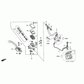 Схема вузла: Передній гальмівний циліндр (VFR800A) для Honda VFR800 VFR